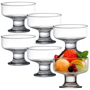 Set 6 cupe pentru inghetata 180ml, Ice Ville
