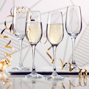 Set 6 pahare sampanie 200ml, Amber - Img 4