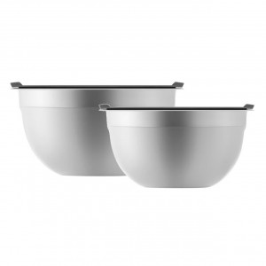 Set bol cu capac, 2 buc, 18-20cm, argintiu, Minestrone - Img 4