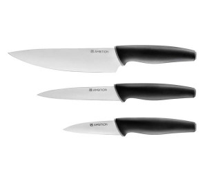Set cutite, 3 piese, include cutit universal 13cm, Aspiro