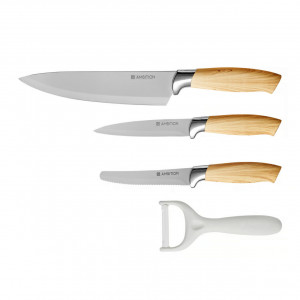 Set cutite, 4 piese, include curatator legume, Oslo