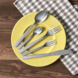 Set tacamuri inox, 24 piese, 6 persoane, Bari - Img 1