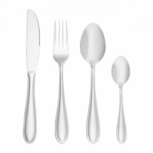 Set tacamuri inox, 24 piese, 6 persoane, Stilo