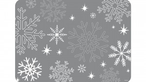 Suport farfurie laminat 39x28cm, model fulgi de nea, Winter