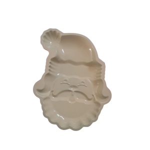 Tava copt Mos Craciun 30x23x2.5cm, rosu, invelis ceramic bej - Img 2