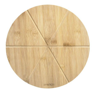 Tocator bambus pentru feliat pizza 32cm, Paloma
