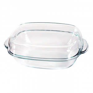 Vas termorezistent cu capac 40x26x17cm, 8.6L, oval, Excellent - Img 3