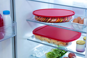 Vas termorezistent cu capac din plastic 40x27x7cm, 4.9L, Cook & Store - Img 2