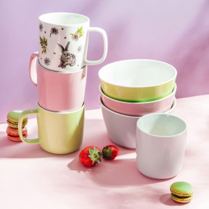 Bol 14cm, 680ml, gri, Alice - Img 4