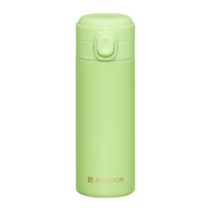 Cana termos 350ml, buton de siguranta, verde, Alice - Img 1