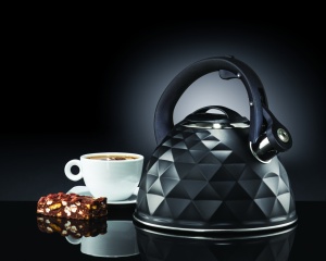Ceainic inox 2.5L(3L), negru, Diamond - Img 2