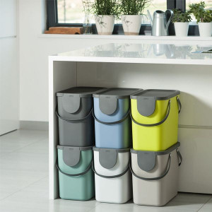 Cos colectare selectiva 25L, antracit, Albula - Img 4