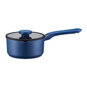 Cratita cu capac 18cm, 1.9L, invelis Qualum Ceramic, Cobalt - Img 1