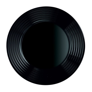Farfurie plata 25cm, negru, Harena