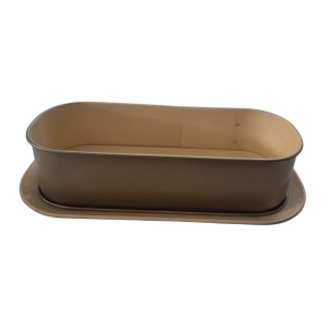 Forma copt ovala 30x10.5x5.5cm, auriu, invelis ceramic bej