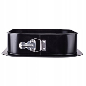 Forma tort 24x24x6cm, baza detasabila, invelis non-stick, negru, SNB - Img 3