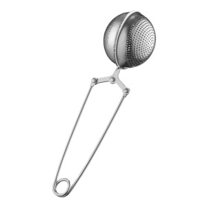Infuzor din otel pt. ceai si plante, model minge, mix culori, Steel - disponibil in display 24 buc, Pret buc, cantitate minima de comanda 24 buc - Img 4
