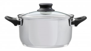 Oala inox cu capac 24cm, 6.1L, Lima - Img 4