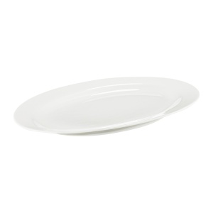 Platou oval 30.5x21cm, Aura White