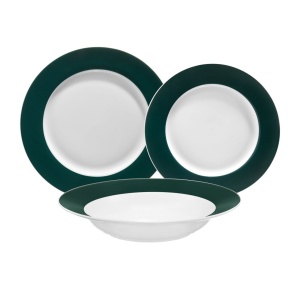 Serviciu de masa, 18 piese, 6 persoane, Aura Green