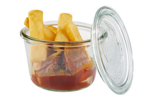 Set 3 borcane cu capac 370ml, Weck