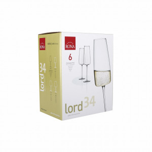 Set 6 pahare sampanie 340ml, RONA Lord - Img 5