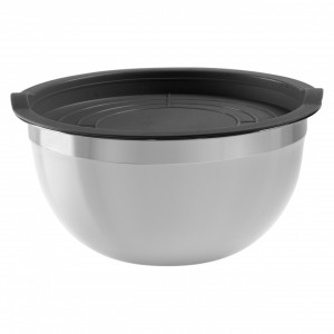 Set bol cu capac, 2 buc, 18-20cm, argintiu, Minestrone - Img 2