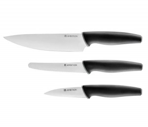 Set cutite, 3 piese, include cutit legume si fructe 11.5cm, Aspiro
