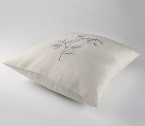 Set fata de perna 42x42cm, 2 piese, Purple Garden - Img 2