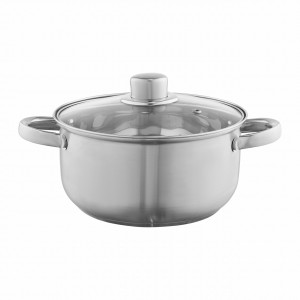 Oala inox Sally, dotata cu scala interna de masurare, ce faciliteaza monitorizarea cantitatii de continut
