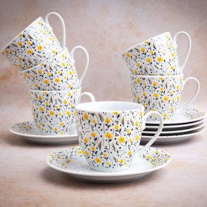 Set servire ceai sau cafea, 12 piese, 6 persoane, Amarillo - Img 4