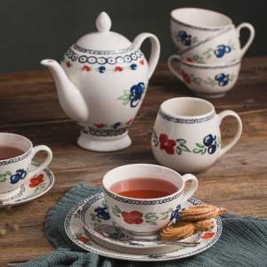Set servire ceai sau cafea, 12 piese, 6 persoane, Kalina - Img 5