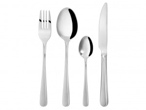 Set tacamuri inox, 72 piese, 12 persoane, ambalate in valiza, Selene - Img 2