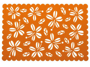 Suport farfurie 45x30cm, portocaliu, Pretty