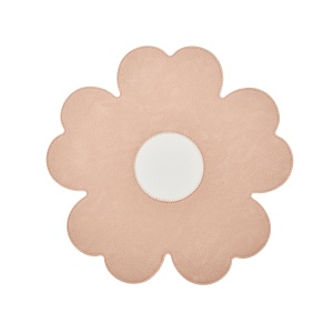 Suport farfurie model floare, 38cm, roz, Pastello