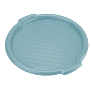 Tava rotunda cu manere 35.5x3cm, albastru, Clever