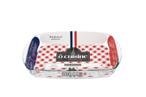 Vas termorezistent 32x20x5cm, 2L, Glass Ovenware - Img 5