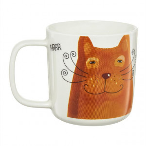 Cana 370ml, model pisica, alb, Pets - Img 2