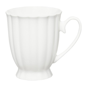 Cana cu talpa 310ml, alb, Curly