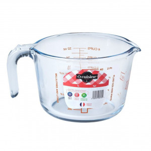 Cana termorezistenta gradata 1L, Glass Prepware - Img 2
