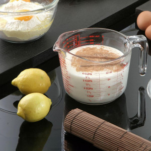 Cana termorezistenta gradata 1L, Glass Prepware - Img 3