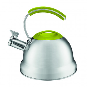 Ceainic inox cu maner verde 2L(2.5L), Lotis