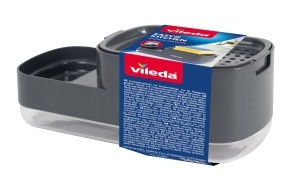 Dozator detergent cu pompa si suport burete, Easy Kitchen - Img 2