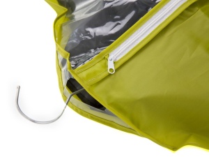 Husa depozitare haine cu fermoar 100 x 45 x 15cm, verde - Img 3