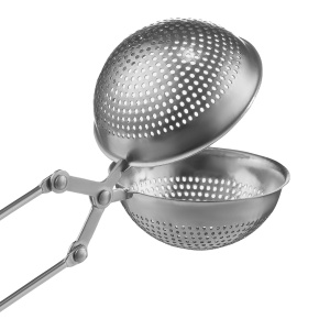 Infuzor din otel pt. ceai si plante, model minge, mix culori, Steel - disponibil in display 24 buc, Pret buc, cantitate minima de comanda 24 buc - Img 2