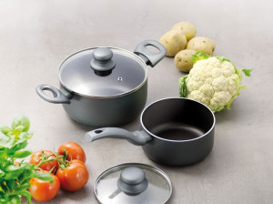 Oala cu capac 24cm, 4.7L, invelis ILAG Basic, Graphite - Img 2