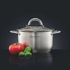 Oala inox cu capac 26cm, 8.5L, Solar - Img 2