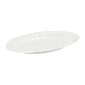 Platou oval 35.5x21cm, Aura White