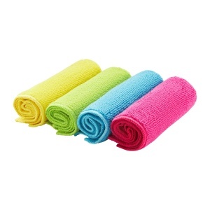 Set 4 lavete universale, microfibra, 30 x 30 cm, Velkea - Img 2