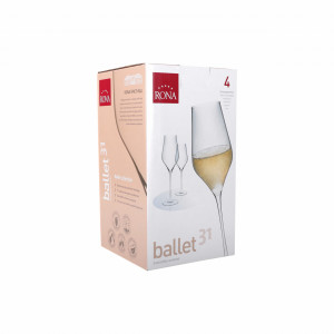 Set 4 pahare sampanie 310ml, RONA Ballet - Img 4